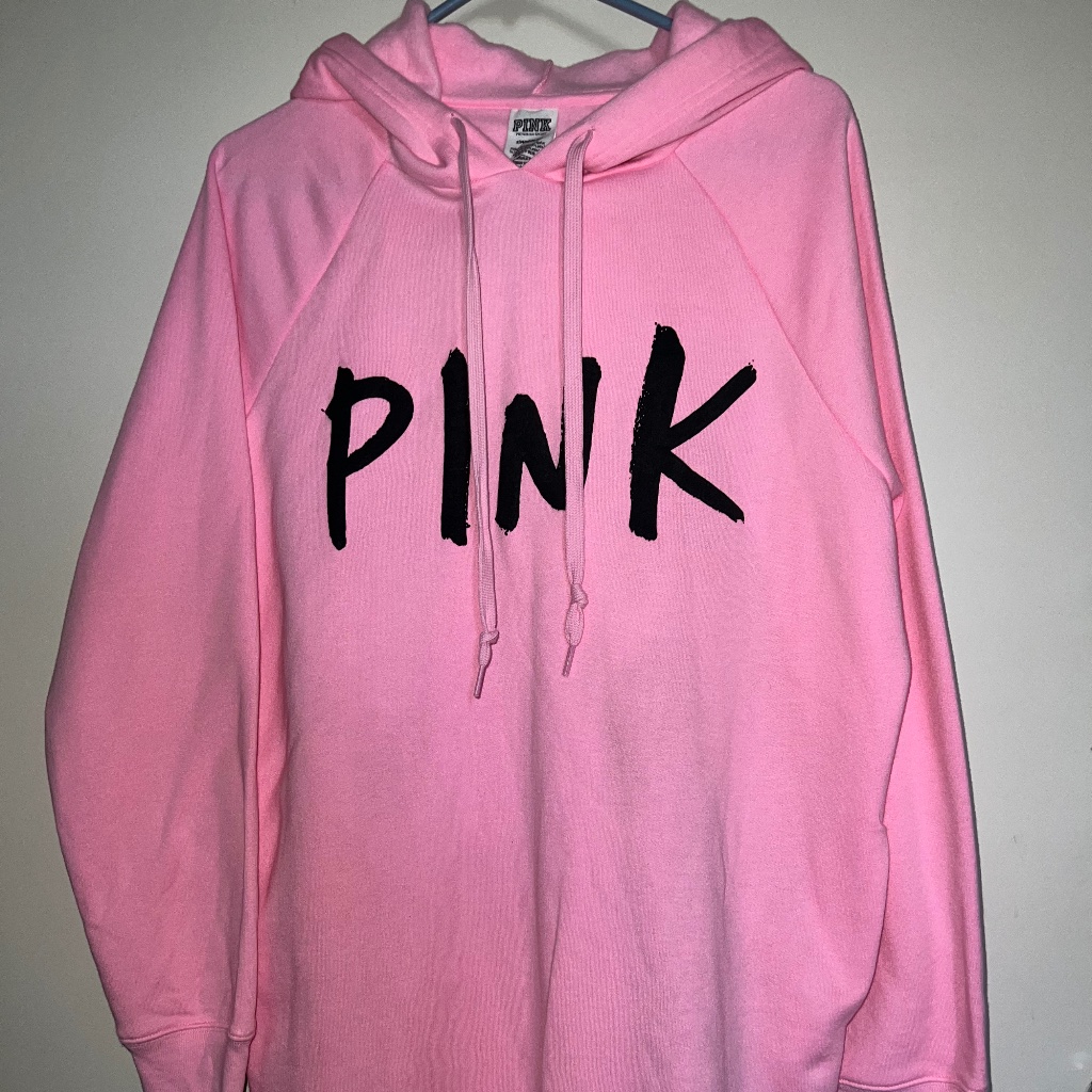 Pink By Victoria’s Secret Tunic/ Dress Length Campus Sweatshirt Hoodie Size S